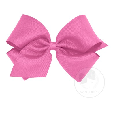 Medium Classic Grosgrain Hair Bow | Rose