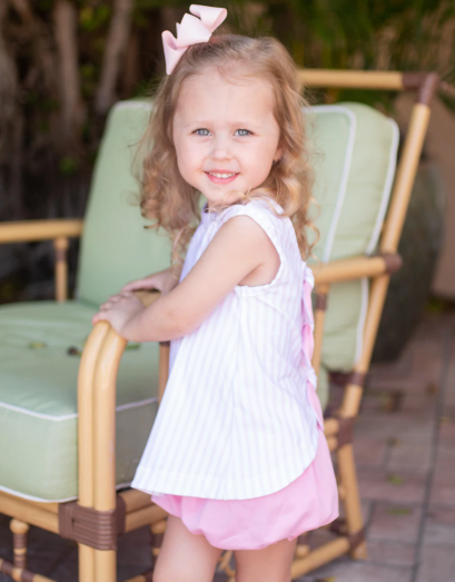 Kinley Bloomer Set | Simpley Sweet Knit Pink Stripe
