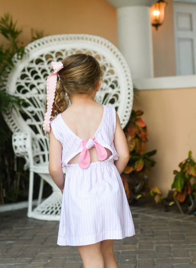 Kristin Knot Dress | Simply Sweet Knit Pink Stripe