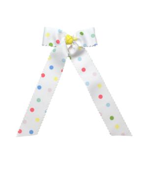 Lola Long Bow | Polka Dot