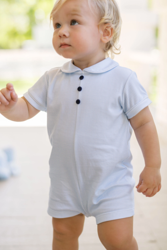 Simms Shortall | Mini Blue Gingham