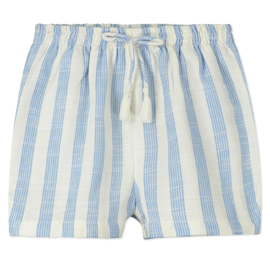 Santorini White and Blue Woven Bottom