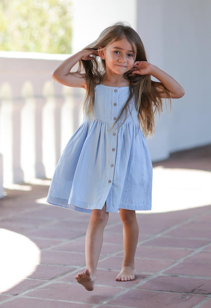 Santorini Blue Dress
