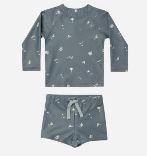 Nautical Rashguard Boys Set