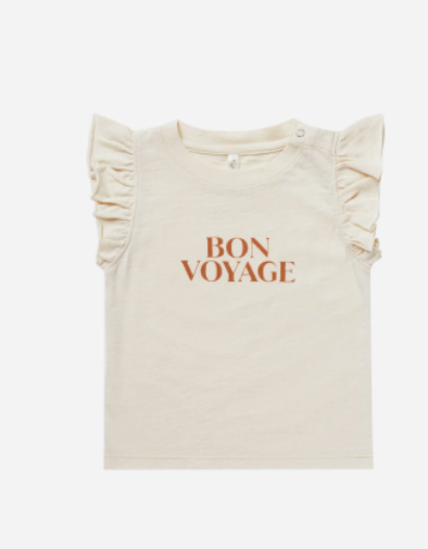 Bon Voyage Ruffled Tank