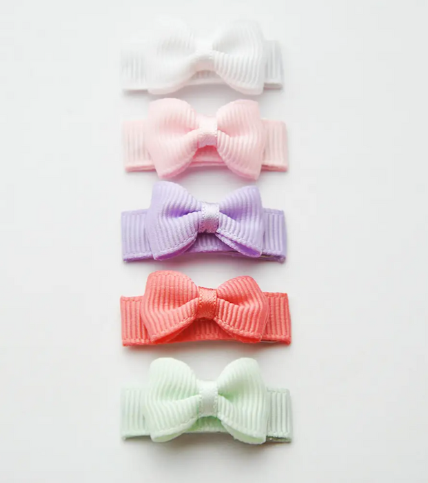Tiny Tuxedo Bows on Snap Clips | Macaroon