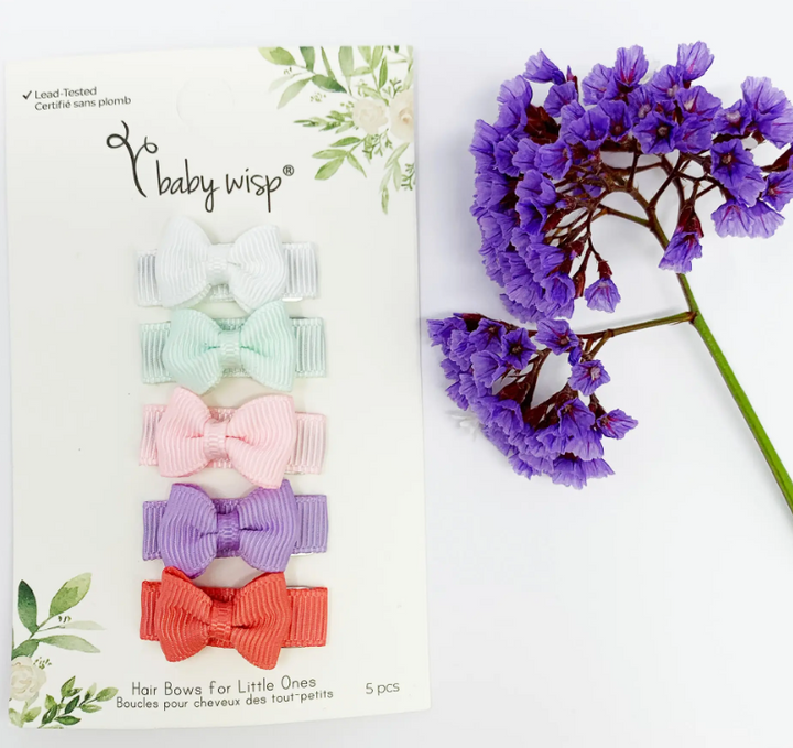 Tiny Tuxedo Bows on Snap Clips | Macaroon