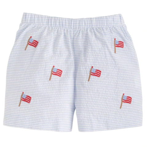 Embroidered Short Flag | Seersucker