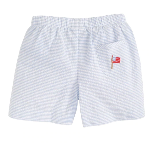 Embroidered Short Flag | Seersucker