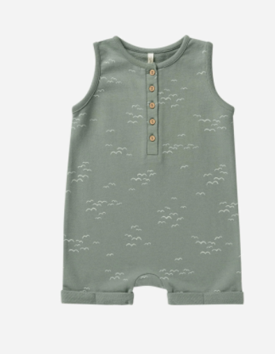 Flocks Davis Romper | Sage
