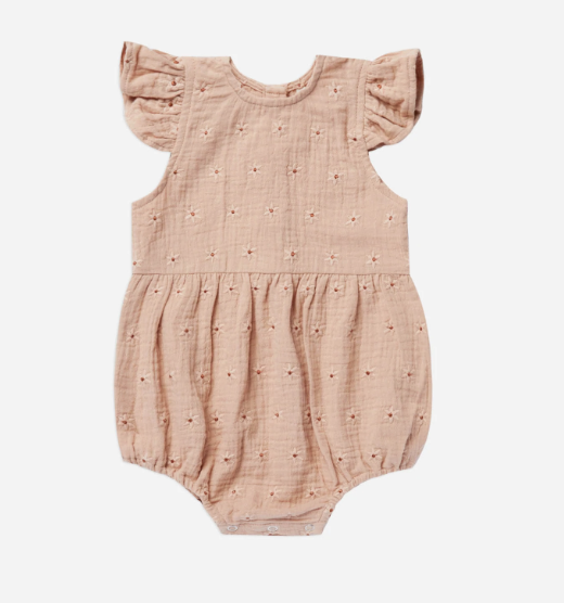 Amelia Romper | Blush Daisy