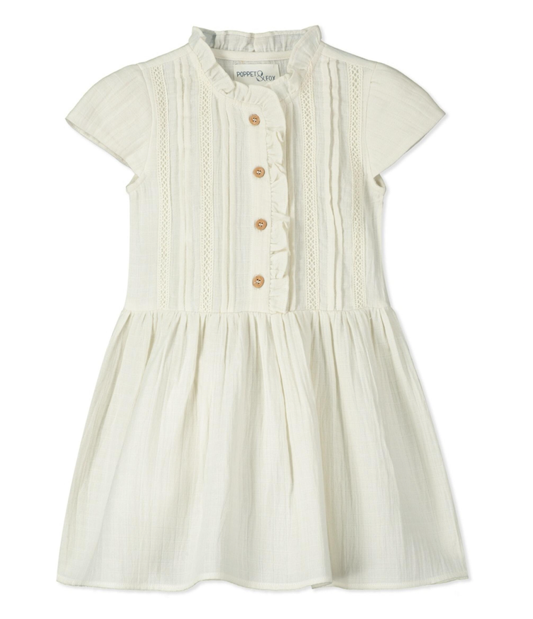 Santorini Woven Dress | White