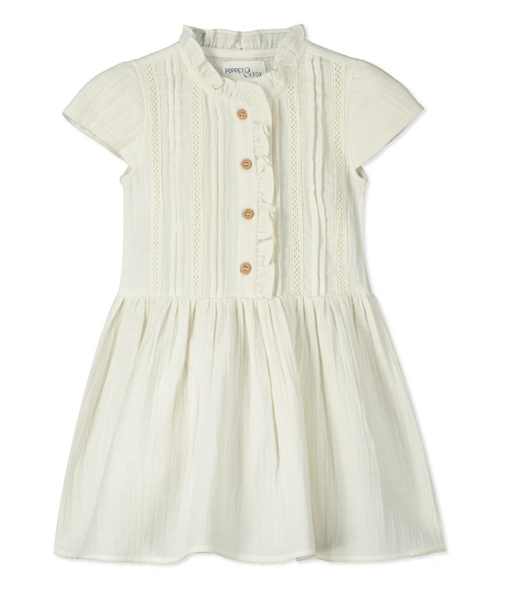 Santorini Woven Dress | White