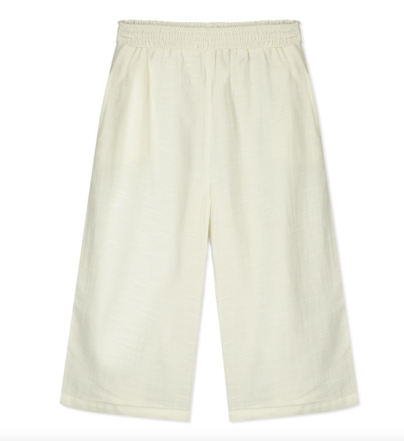 Santorini Woven Pant | White