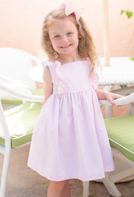 Sadie Dress | Pink Stripe