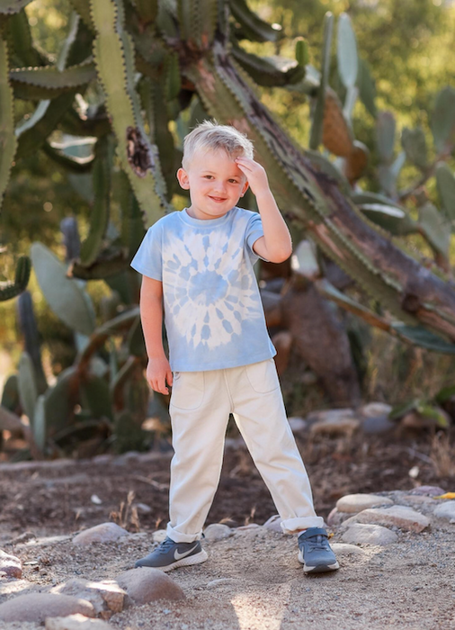 Sedona Top | Blue and White