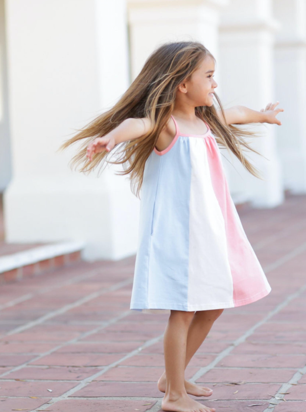 Santorini Dress | Blue Orange