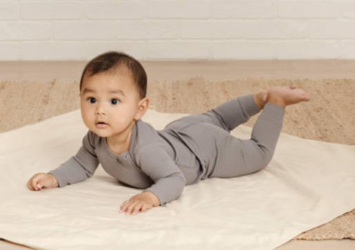 Ribbed Legging | Washed Indigo