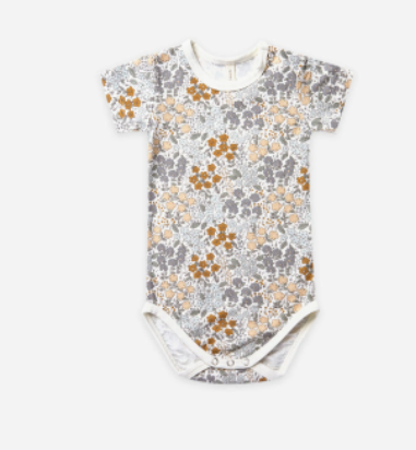 Bamboo Short Sleeve Bodysuit | Garden