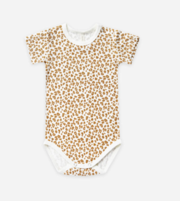 Bamboo Short Sleeve Bodysuit | Cheetah