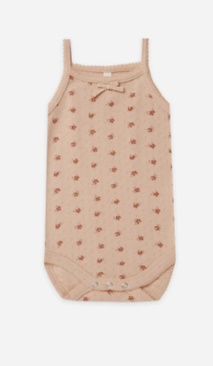 Pointelle Tank Bodysuit | Blush Ditsy