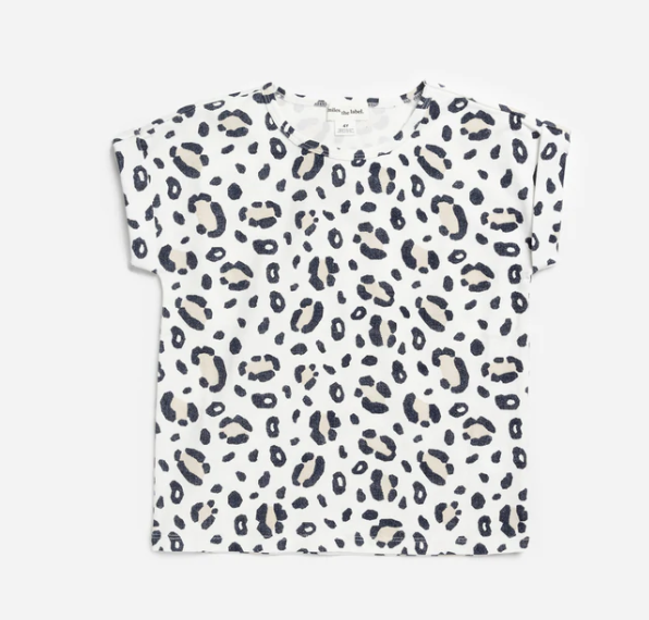 Cheetah Print Short Sleeve Top