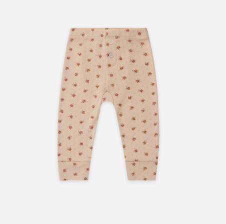 Pointelle Legging | Blush Ditsy