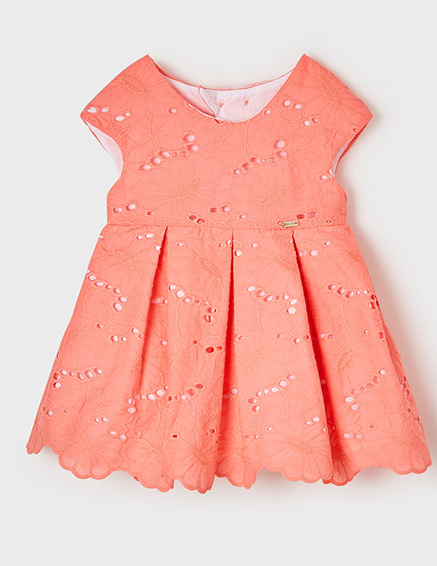 Coral Embroidered Dress | 1918