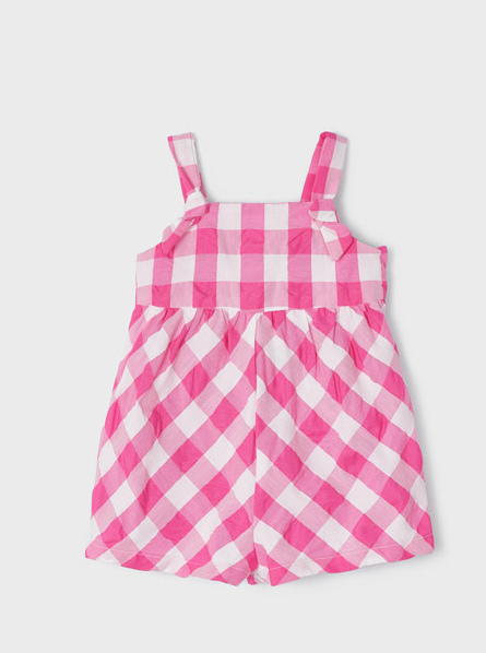 Pink Buffalo Check Romper | 1889