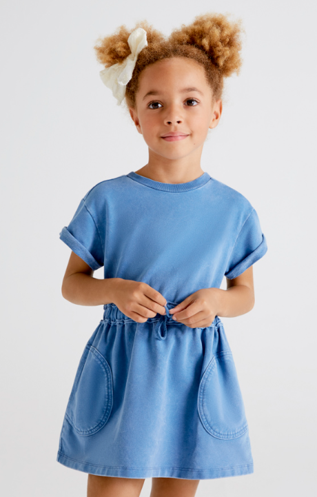 Chambray Sweatshirt Dress | 3944