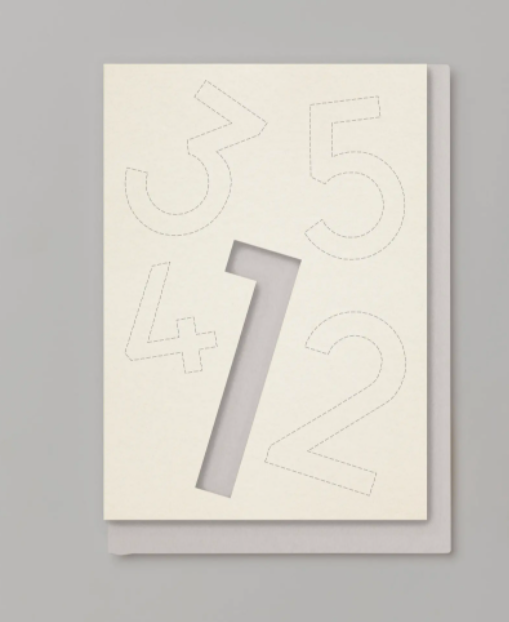 Cut Out Number Birthday | 1