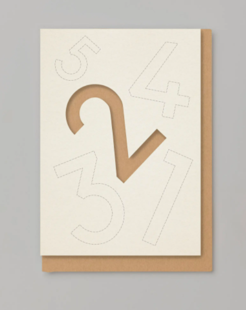 Cut Out Number Birthday | 2