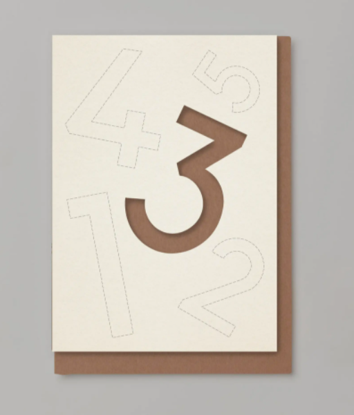 Cut Out Number Birthday | 3