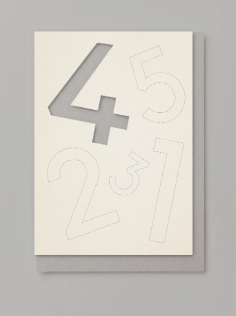 Cut Out Number Birthday | 4