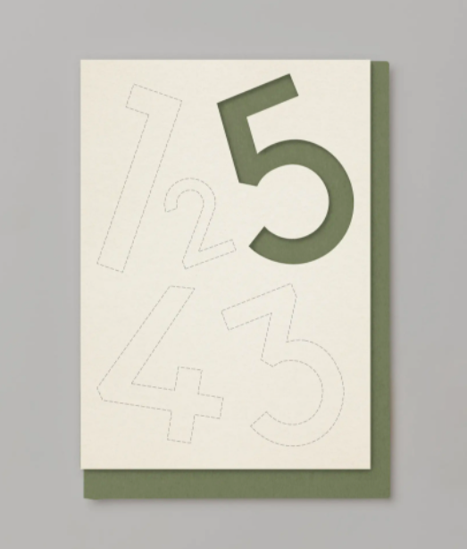 Cut Out Number Birthday | 5