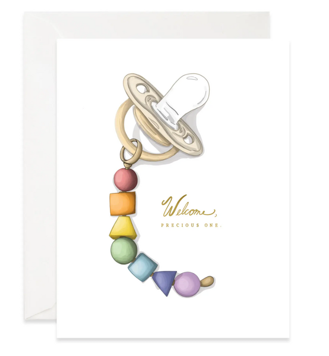 Rainbow Pacifier Card