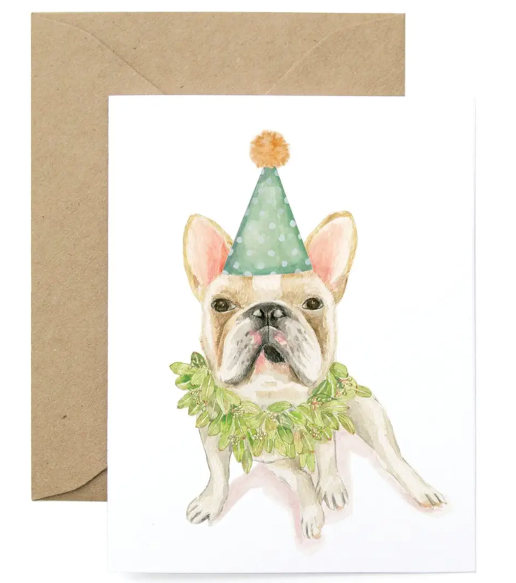 Bulldog Birthday Card