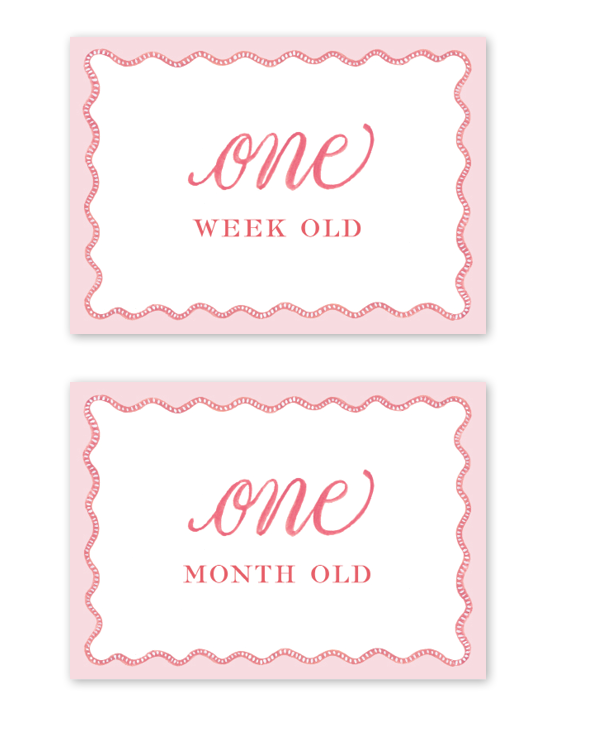 Milestone Baby Cards