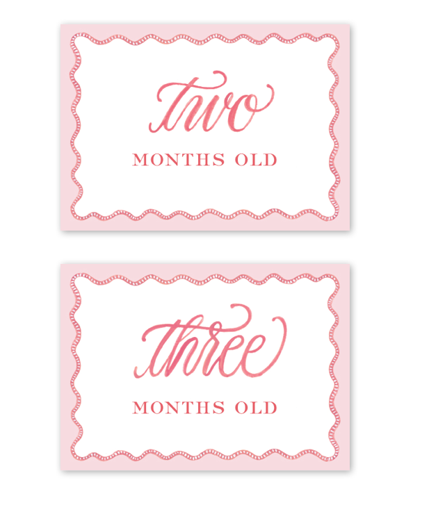 Milestone Baby Cards