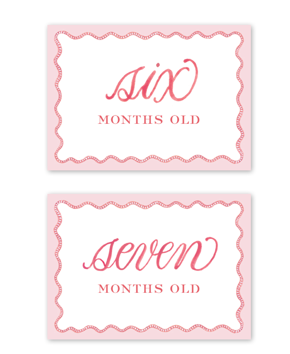 Milestone Baby Cards