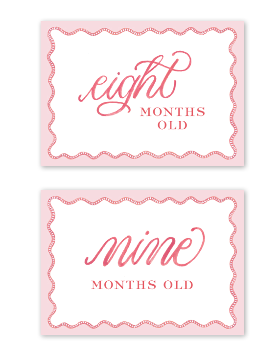 Milestone Baby Cards