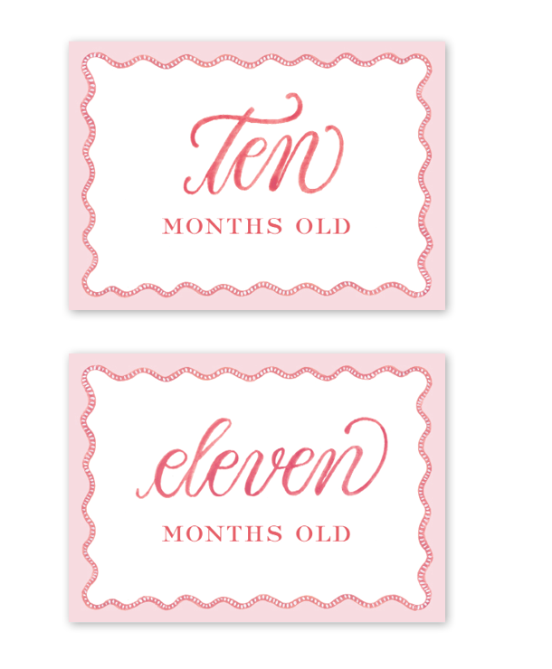 Milestone Baby Cards