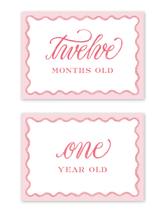 Milestone Baby Cards