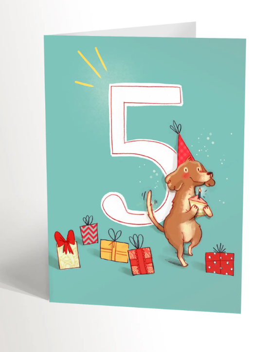5 Years Old Birthday Card
