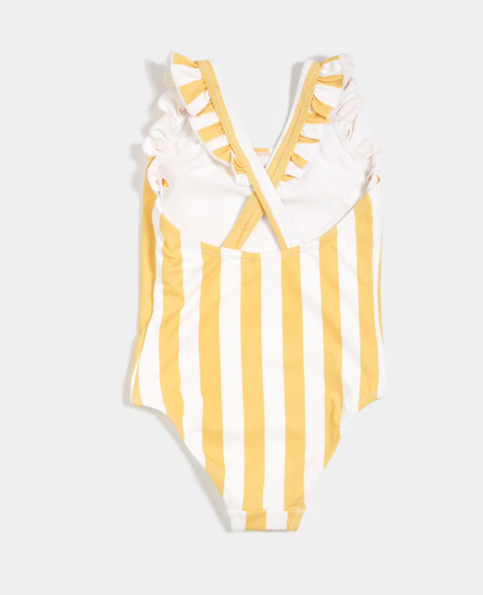 Yellow Stripe Swimsuit