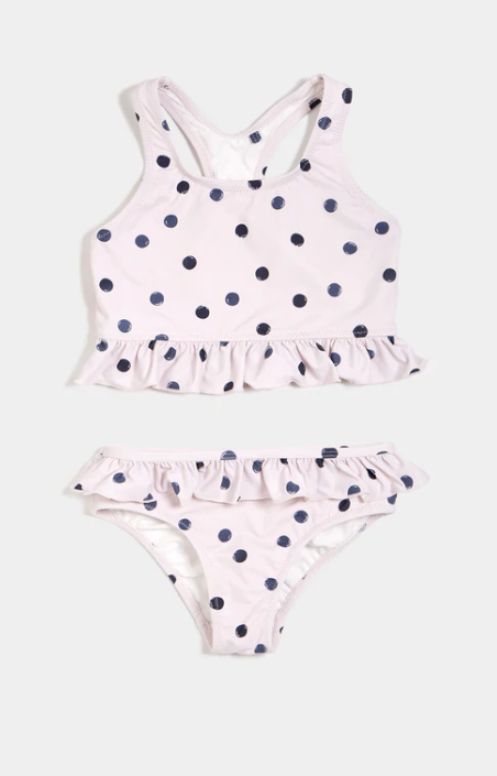 Polka Dot Print Lavender Tankini