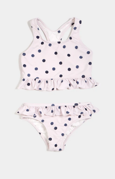 Polka Dot Print Lavender Tankini