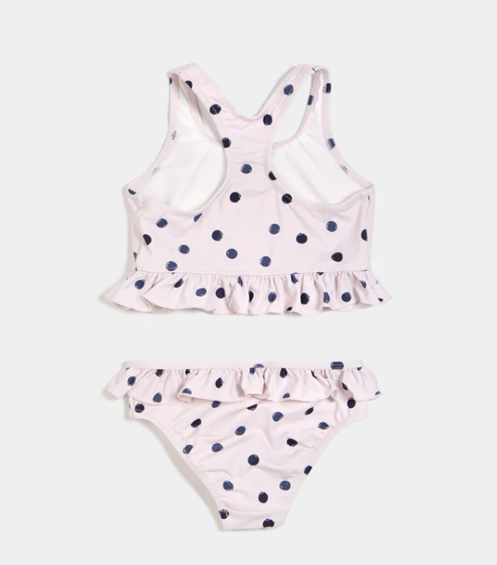 Polka Dot Print Lavender Tankini