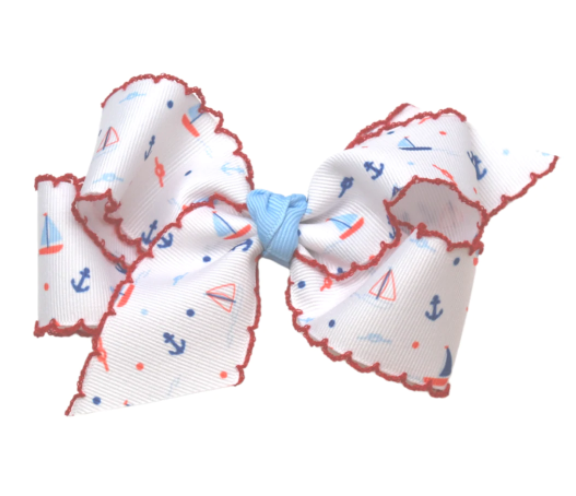 Hallie Hair Bow | Nautical