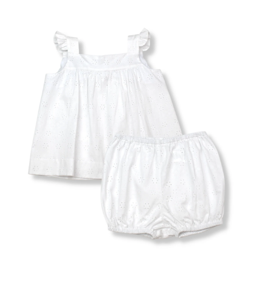 Sally Swing Set | White Eyelet